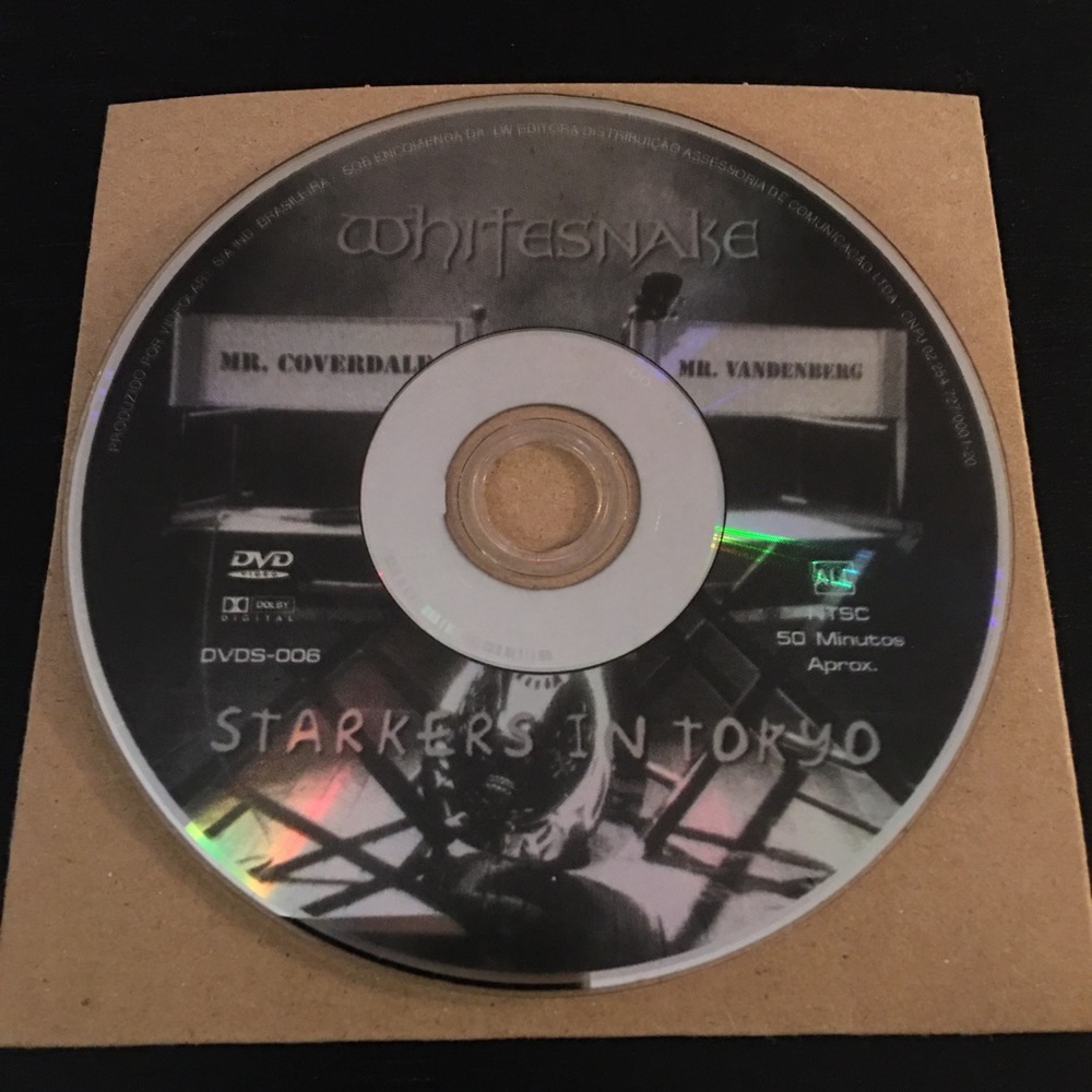 WHITESNAKE STARKERS IN TOKYO DVD RARE